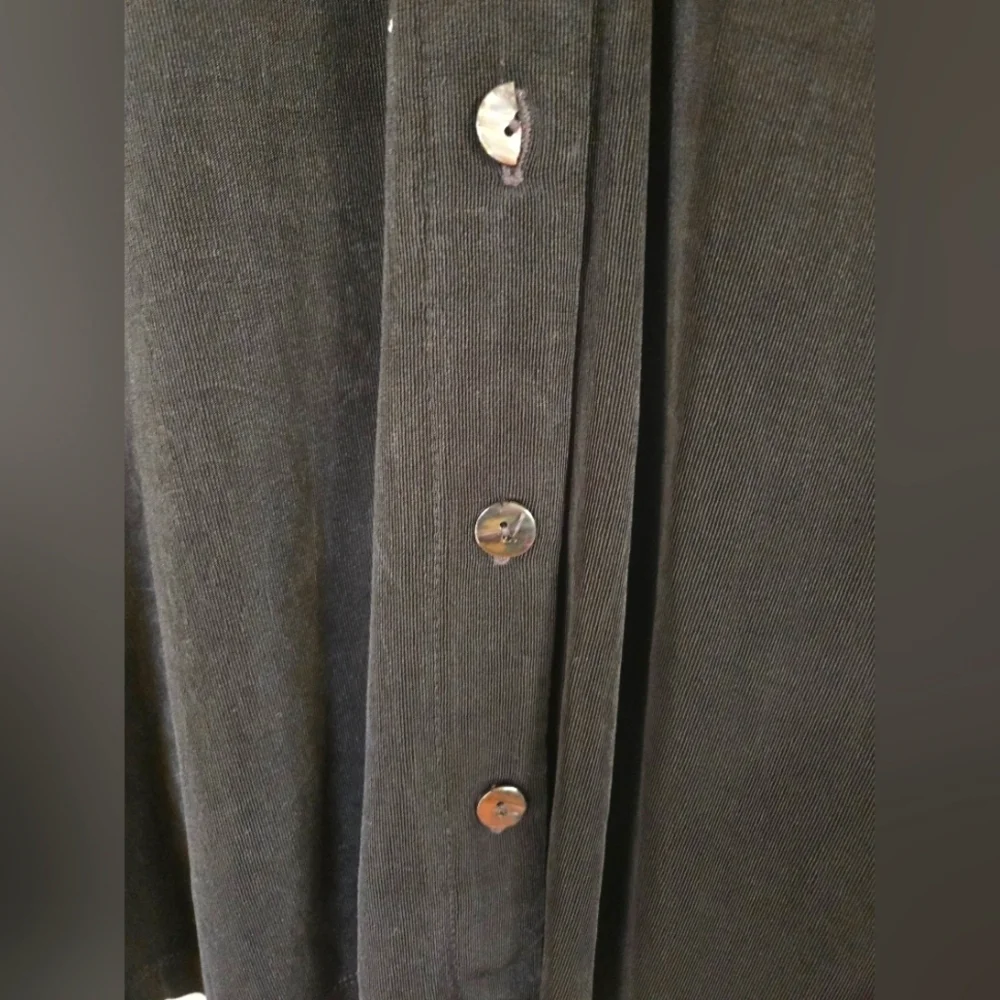 Vintage Bill Blass Women's Size 3 Black Dress Button Down Short Sleeve Collared - Picture 4 of 4